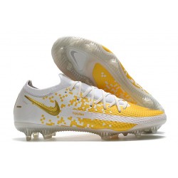 Scarpa Nouvo 2021 Nike Phantom GT Elite FG Bianco Oro