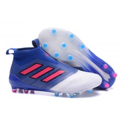 Scarpa da Calcio Nuove Adidas ACE 17+ PureControl FG - Blu Rosa Bianco