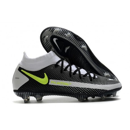 Scarpe Calcio Nike Phantom Gt Elite Dynamic Fit Fg Nero Grigio Giallo