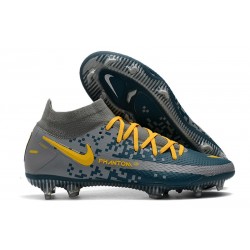 Nike Phantom Gt Elite DF FG Uomo Blu Grigio Giallo