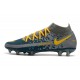 Nike Phantom Gt Elite DF FG Uomo Blu Grigio Giallo