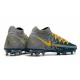 Nike Phantom Gt Elite DF FG Uomo Blu Grigio Giallo