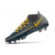 Nike Phantom Gt Elite DF FG Uomo Blu Grigio Giallo