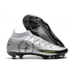 Nike Phantom Scorpion Gt Elite DF FG Platino Argento Metallico Nero