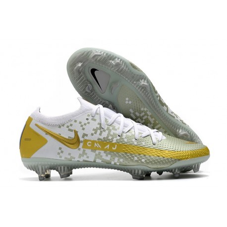 Nike Scarpe da Calcio Phantom GT Elite FG Oro Bianco