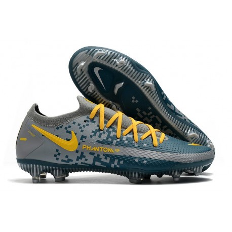 Nike Scarpe da Calcio Phantom GT Elite FG Blu Grigio Giallo