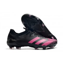 Nuovo adidas Predator Mutator 20.1 Low FG Nero Rosa