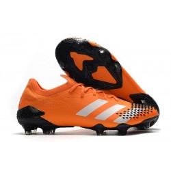 Nuovo adidas Predator Mutator 20.1 Low FG Arancio Bianco Nero