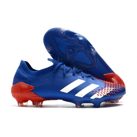 Nuovo adidas Predator Mutator 20.1 Low FG Blu Bianco Rosso