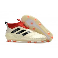 Scarpa da Calcio Nuove Adidas ACE 17+ PureControl FG - Bianco Rosso