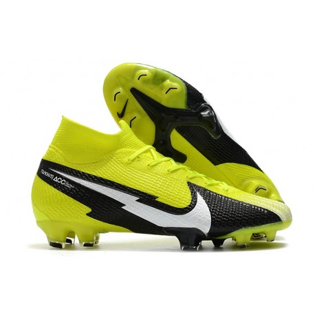 Nike Mercurial Superfly 7 Elite DF FG Giallo Nero Bianco