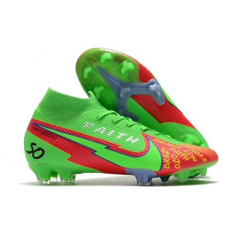 Nike Mercurial Superfly 7 Elite DF FG Faith Verde Rosso