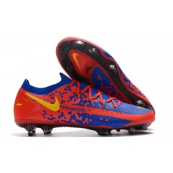 Nike Scarpe da Calcio Phantom GT Elite FG Blu Rosso Giallo