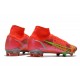 Nike Scarpe Mercurial Superfly 8 Elite FG Cremisi Vivace Argento Metallico