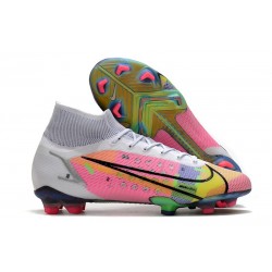 Nike Scarpe Mercurial Superfly 8 Elite FG Dragonfly - Vit Silver Mörklila