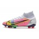 Nike Scarpe Mercurial Superfly 8 Elite FG Dragonfly - Vit Silver Mörklila