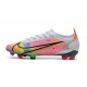 Nike Mercurial Vapor XIV Elite FG Bianco Argento Metallico Scuro