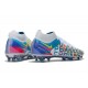 Nike Phantom Gt Elite DF FG 3D Bianco Blu Cloro Rosa Blast Opti Giallo