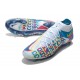 Nike Phantom Gt Elite DF FG 3D Bianco Blu Cloro Rosa Blast Opti Giallo