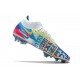 Nike Phantom Gt Elite DF FG 3D Bianco Blu Cloro Rosa Blast Opti Giallo