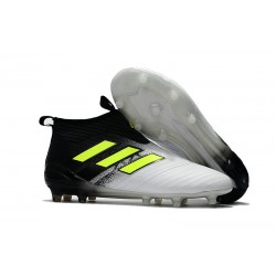 adidas Scarpe Calcio Ace 17+ Pure Control FG - Nero Bianco Giallo