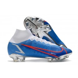 Nike Scarpe Mercurial Superfly 8 Elite FG Blu Bianco Rosso