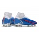 Nike Scarpe Mercurial Superfly 8 Elite FG Blu Bianco Rosso