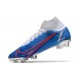 Nike Scarpe Mercurial Superfly 8 Elite FG Blu Bianco Rosso