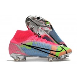 Nike Scarpe Mercurial Superfly 8 Elite FG Rosa Blu Giallo