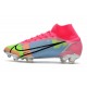 Nike Scarpe Mercurial Superfly 8 Elite FG Rosa Blu Giallo