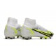 Nike Mercurial Superfly VIII Elite FG Bianco Nero Metallic Argento Volt