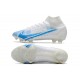 Nike Mercurial Superfly VIII Elite FG Bianco Blu