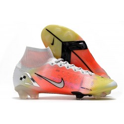 Nike Mercurial Superfly VIII Elite FG Bianco Argento Metallico Platino Puro