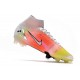 Nike Mercurial Superfly VIII Elite FG Bianco Argento Metallico Platino Puro