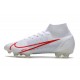 Nike Mercurial Superfly VIII Elite FG Bianco Rosso