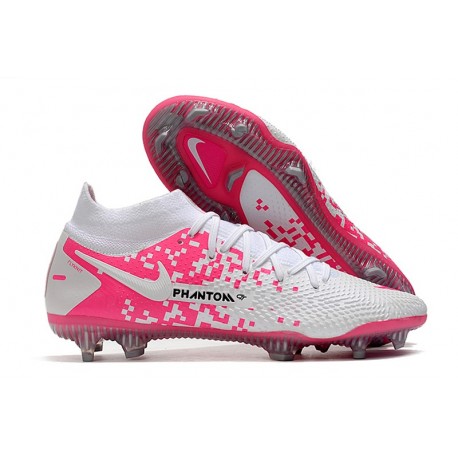 Scarpe Nike Phantom Gt Elite DF FG Bianco Rosa