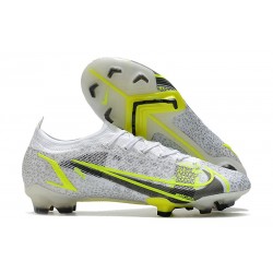 Nike Scarpe Mercurial Vapor XIV Elite FG Bianco Nero Metallic Argento Volt