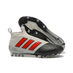 adidas Scarpe Calcio Ace 17+ Pure Control FG - Grigio Nero Rosso