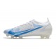 Nike Mercurial Vapor 14 Elite FG Bianco Blu