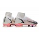 Nike Mercurial Superfly VIII Elite FG Bianco Nero Cremisi Vivace Rosa