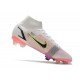 Nike Mercurial Superfly VIII Elite FG Bianco Nero Cremisi Vivace Rosa