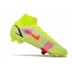 Nike Mercurial Superfly VIII Elite FG Volt Cremisi Vivace Nero