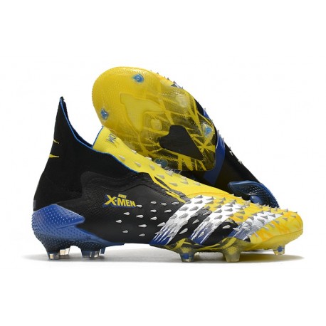 adidas Predator Freak+ FG Giallo Acceso Argento Metallico Nero Core