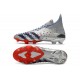 Scarpe adidas Predator Freak+ FG Argento Metallico Nero Core Scarlatto