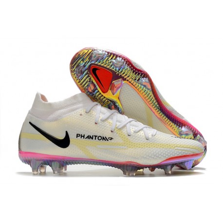 Nike Phantom Gt 2 Elite DF FG Bianco Nero Cremisi Vivace Rosa Blast