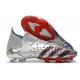 adidas Predator Freak.1 FG Uomo Argento Metallico Nero Core Scarlatto