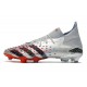 adidas Predator Freak.1 FG Uomo Argento Metallico Nero Core Scarlatto