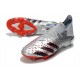 adidas Predator Freak.1 FG Uomo Argento Metallico Nero Core Scarlatto