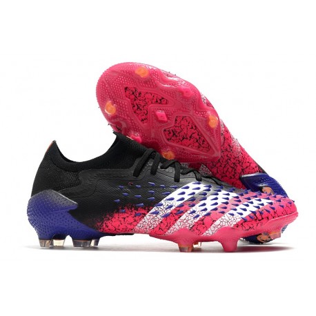 adidas Predator Freak.1 Low FG Nero Core Bianco Rosa Shock