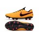 Scarpa Cuir Nike Tiempo Legend VIII Elite FG Arancione Nero